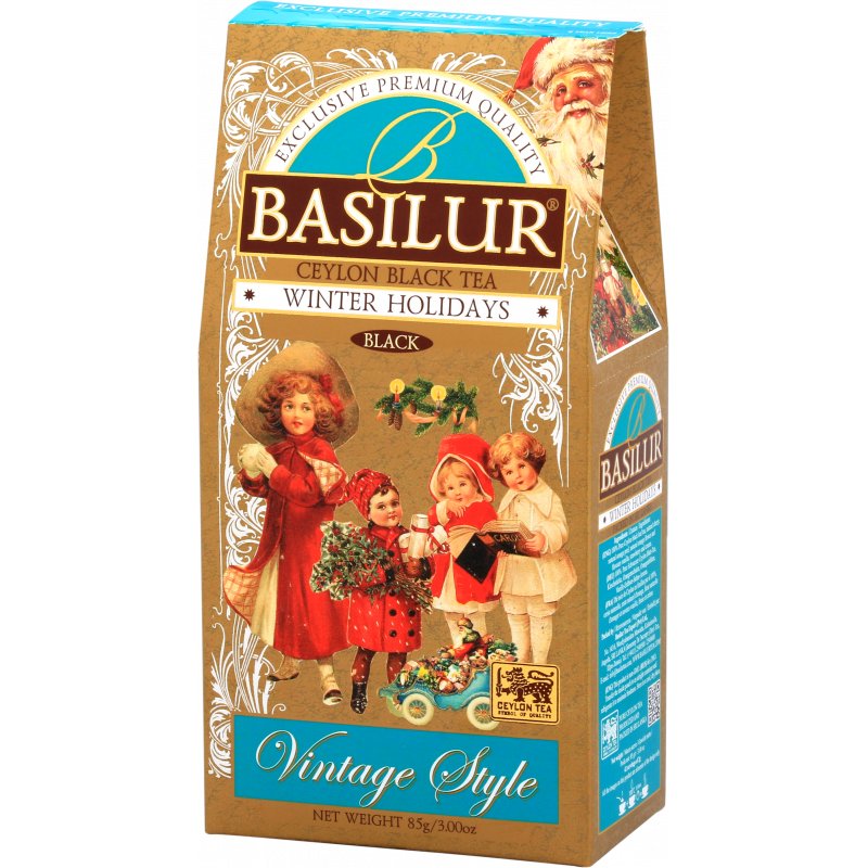 Basilur WINTER HOLIDAYS czarna herbata CEJLOŃSKA skórka i kwiat pomarańczy wiśnia liściasta - 85 g
