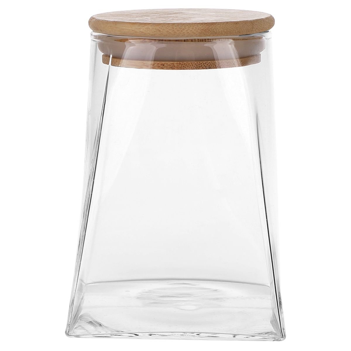 Lumarko Pojemnik Szklany Z Bambusową Pokrywką 700ML (Color Box)