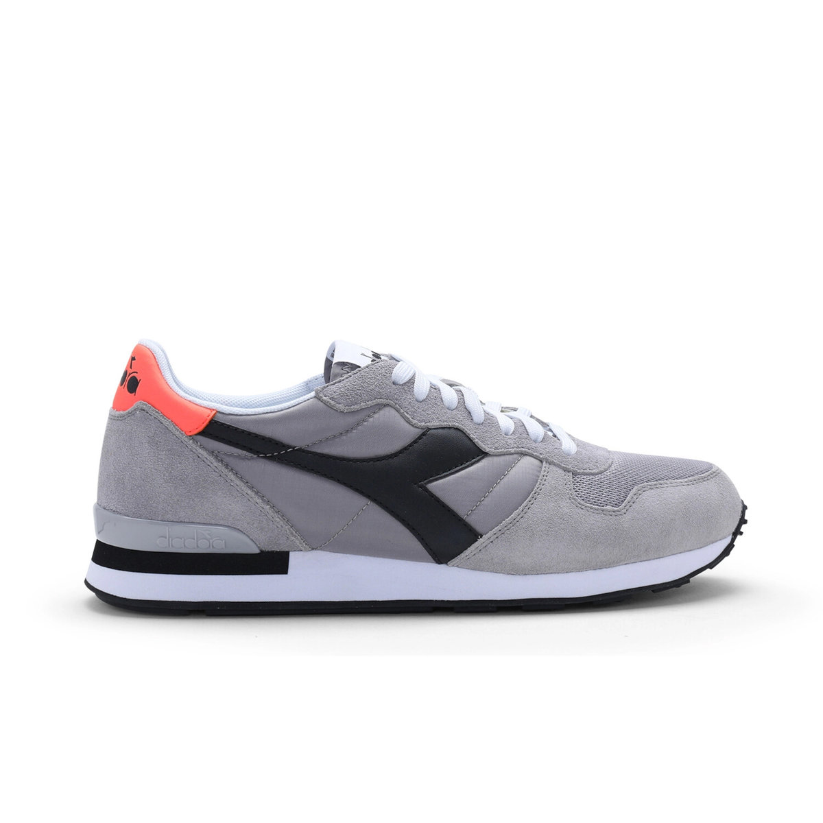 Diadora Unisex czółenka płaska dla dorosłych, Szary - Szary popiół czarny - 44 EU