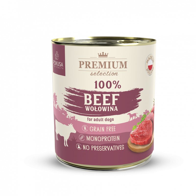 Pokusa Premium Selection 100% Wołowina 850g