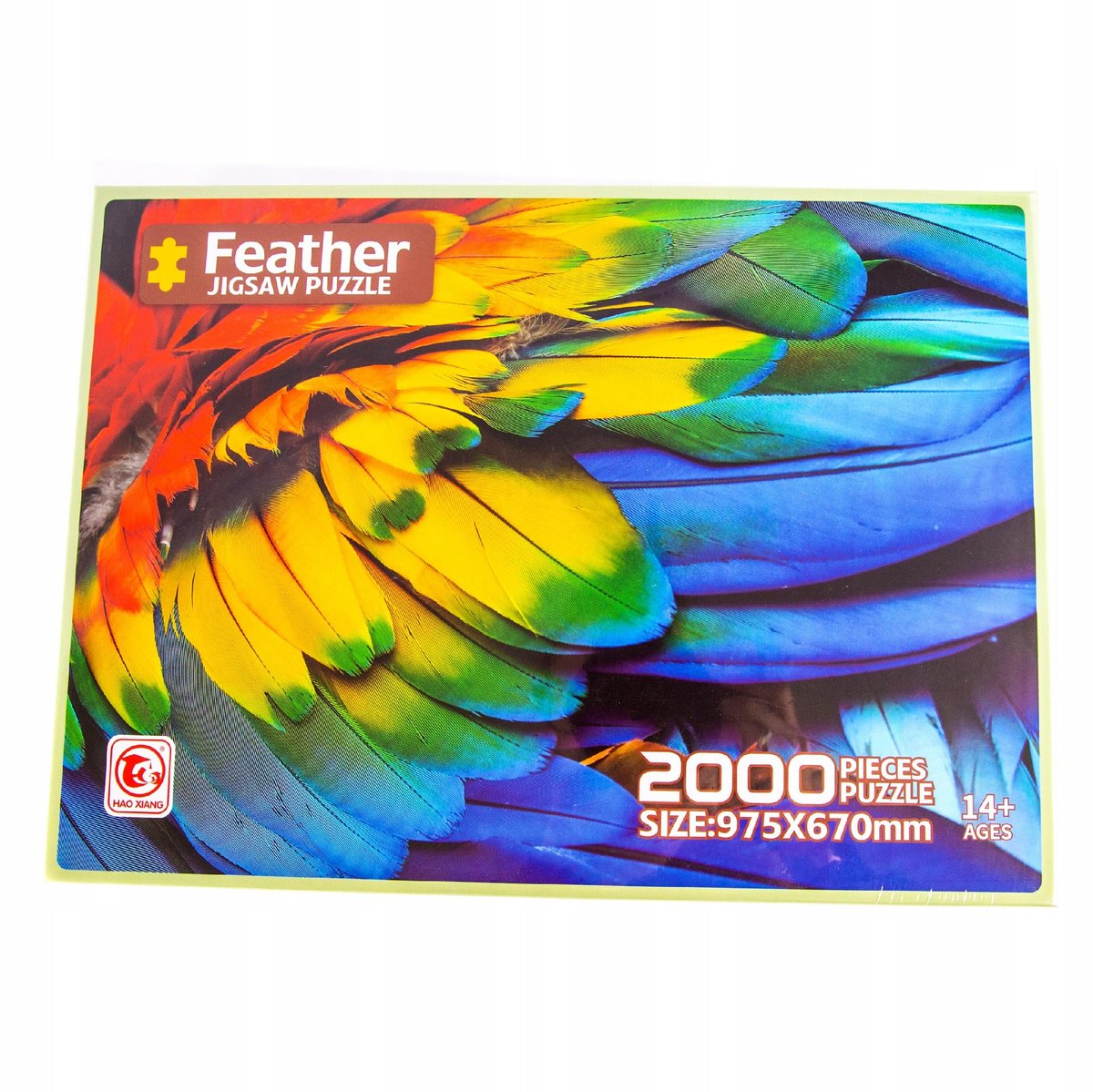 PUZZLE 2000el. Kolorowe pióra