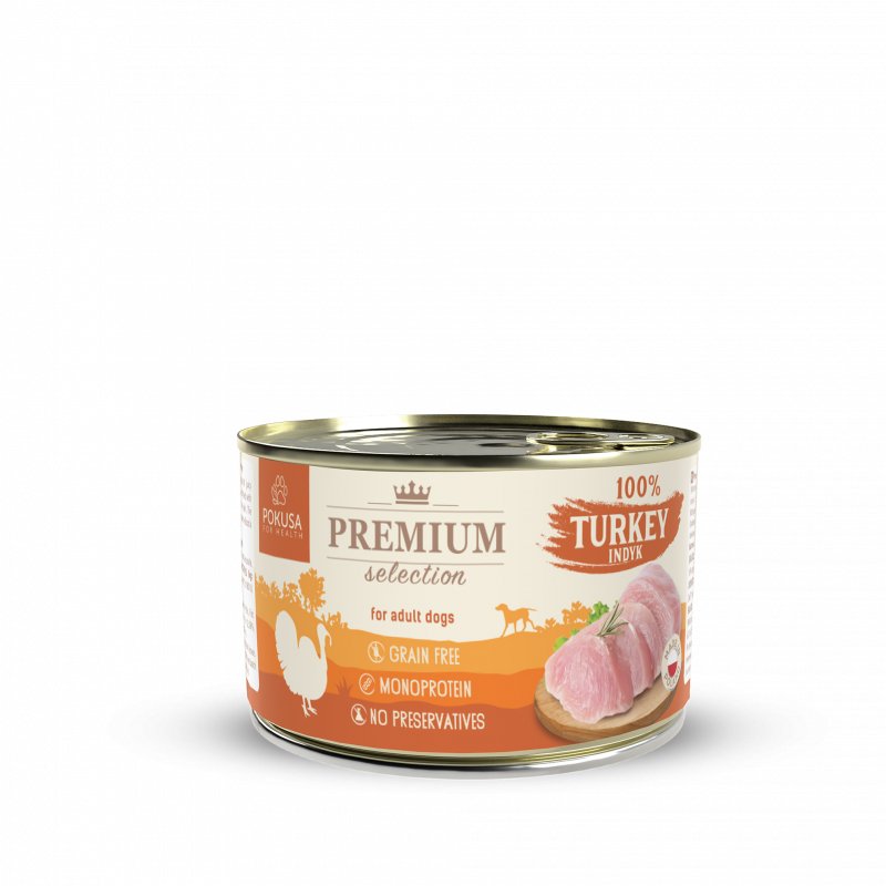 POKUSA 100% Indyka 400g Premium Selection karma monobiałkowa Pokusa