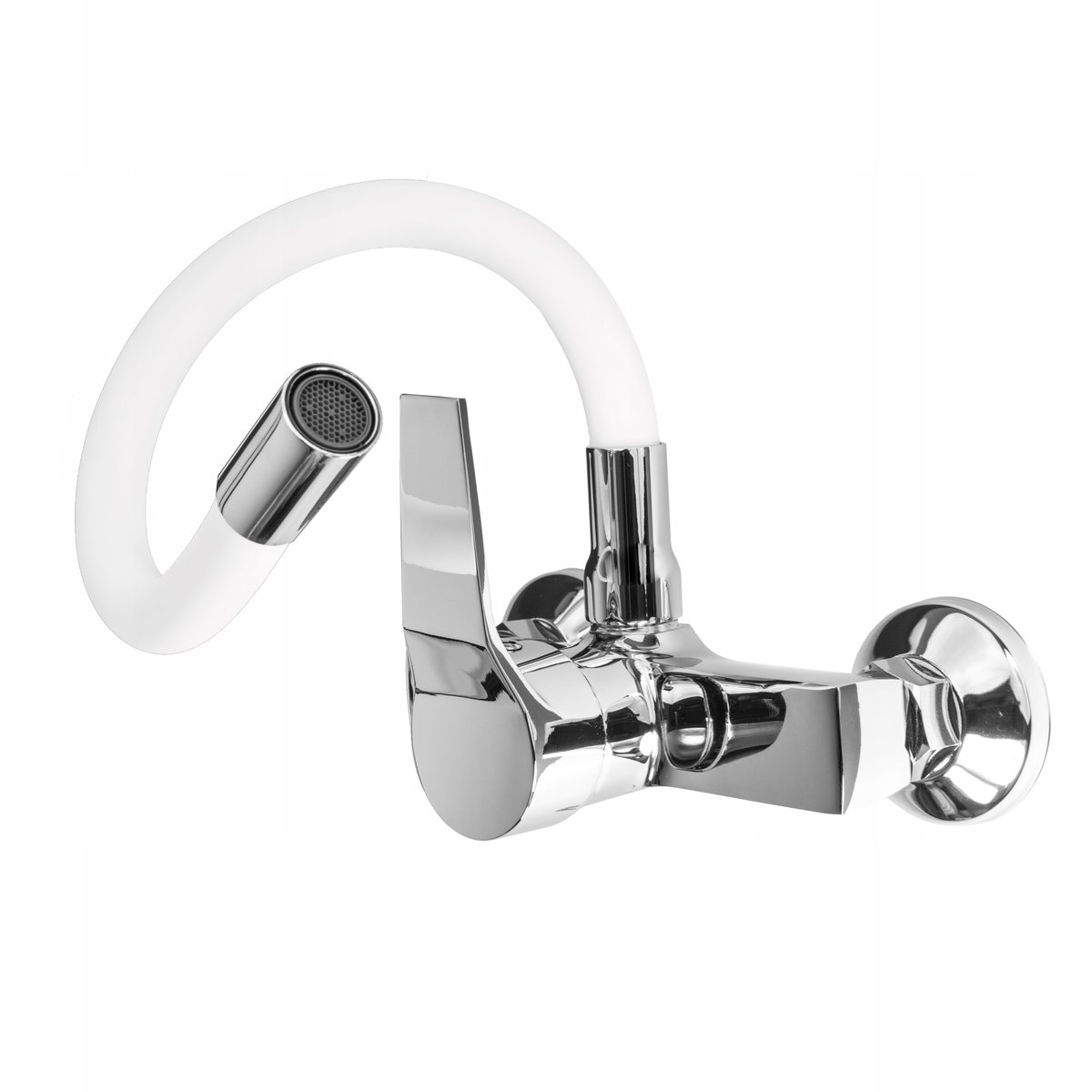 Flex Biała Umywalkowa Kuchenna Ścienna Bateria