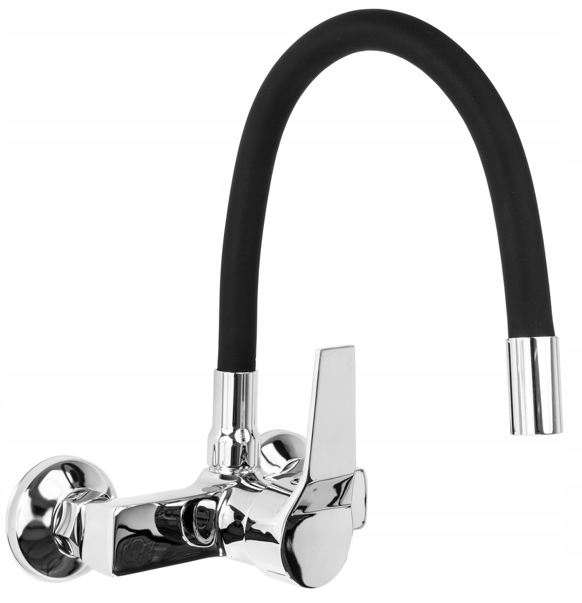 Flex Czarna Umywalkowa Kuchenna Ścienna Bateria