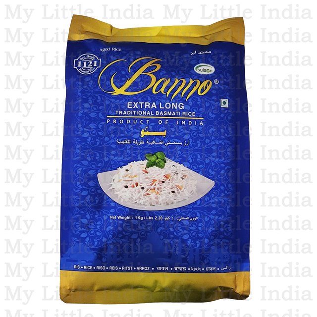 Indyjski ryż Banno basmati super długi 1 kg