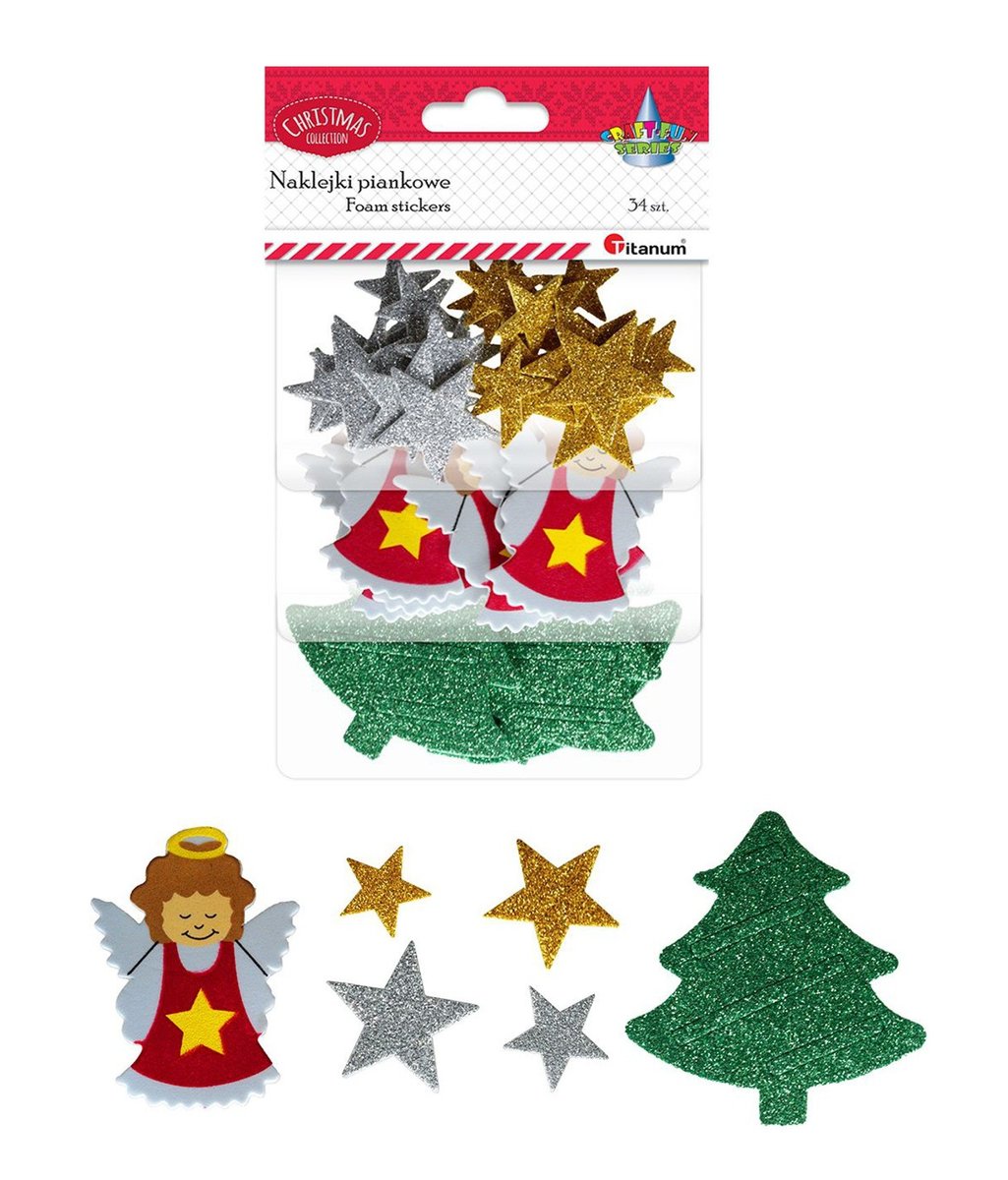 Titanum Naklejki piankowe 34 szt.