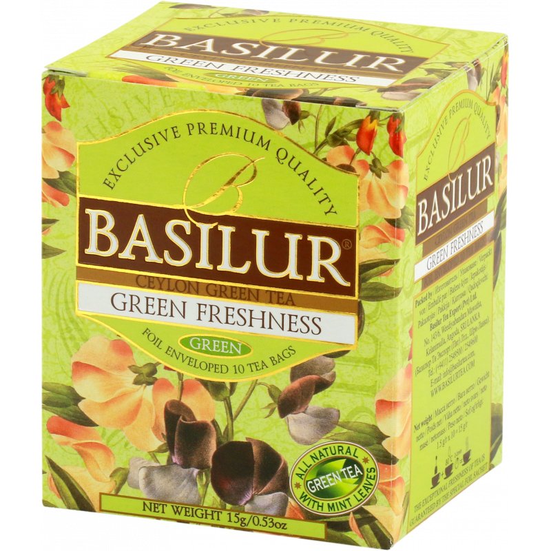 BASILUR BASILUR Herbata Bouqet Green Freshness w saszetkach 10x2g WIKR-993273