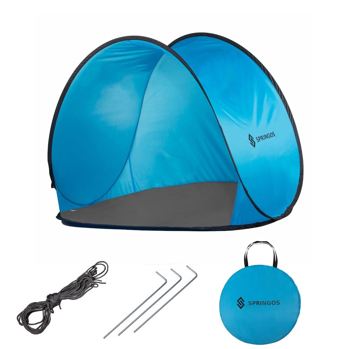 Namiot samorozkładający się pop up 150x90 cm niebieski