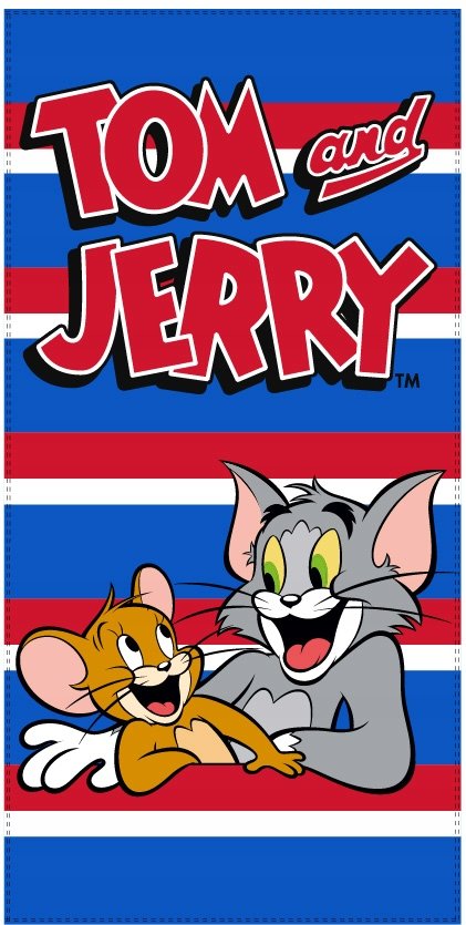 Ręcznik szybkoschnący tom and jerry 70x140 plażowy
