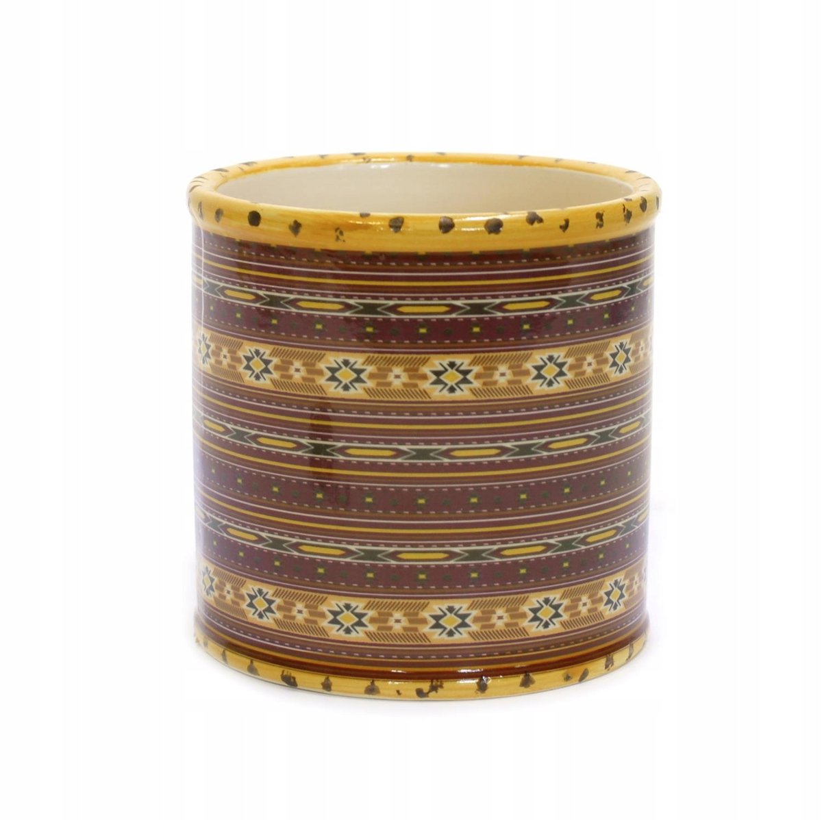 Doniczka ogrodowa ceramiczna 10cm różne kolory