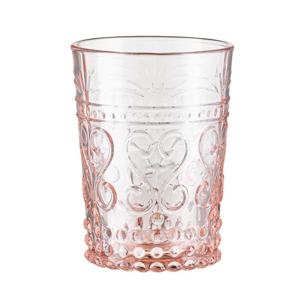 Szklanka różowa 250 ml 10 cm fiorino villa italia