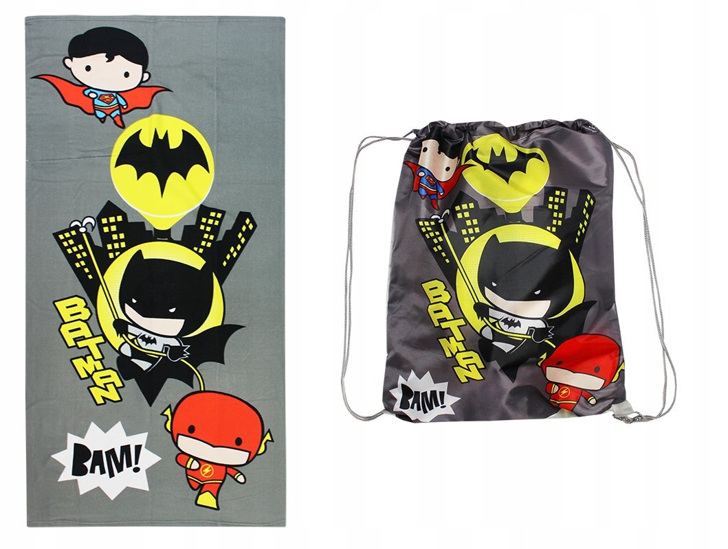 Liga sprawiedliwośco ręcznik z plecakiem dziecięcy