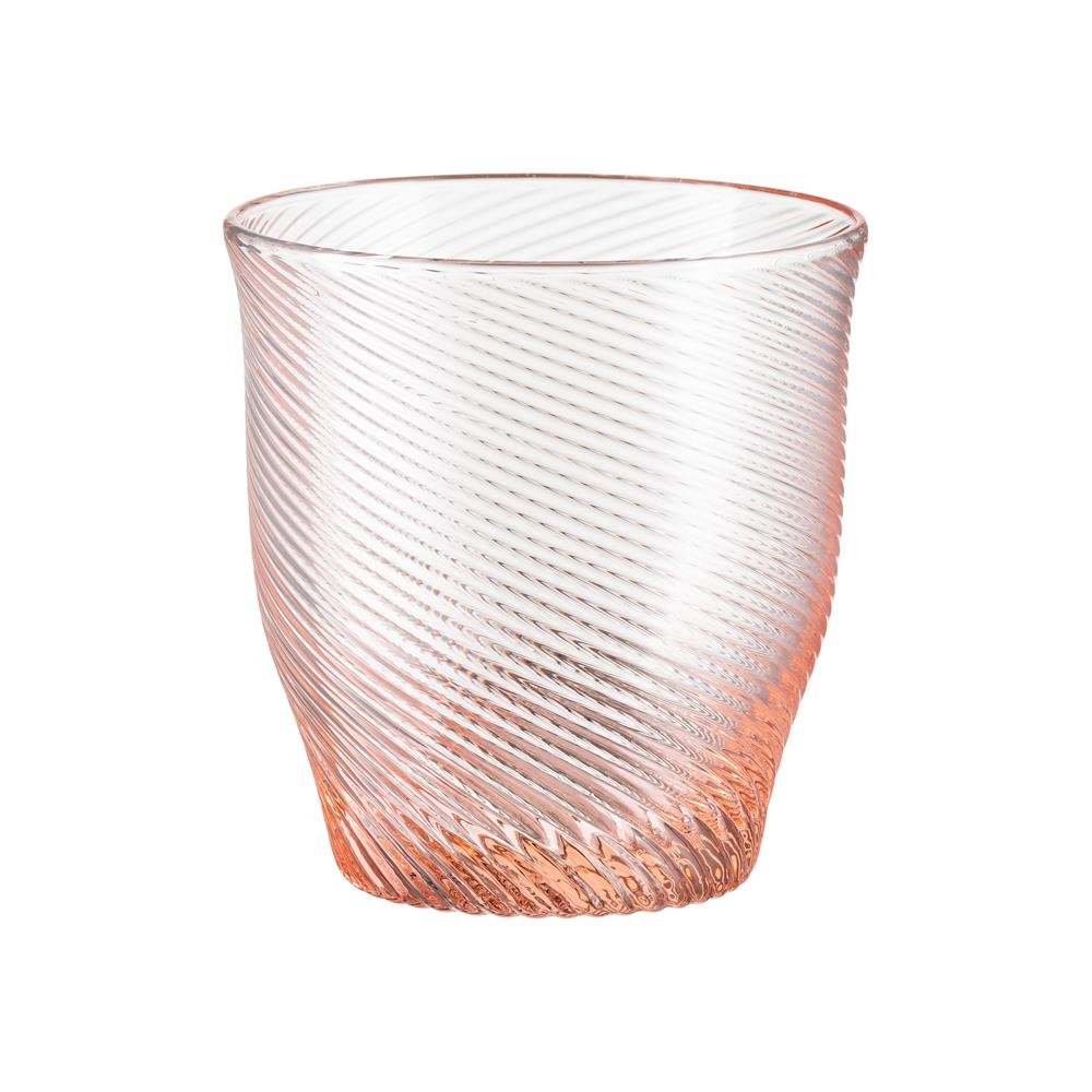 Szklanka różowa 250 ml twist villa italia