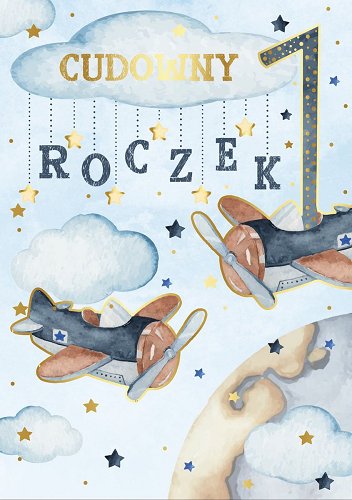Na roczek kartka z życzeniami dla chłopca pr427