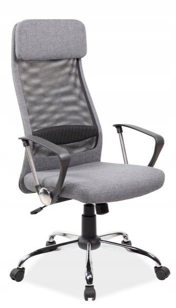 Signal Fotel biurowy Q-345 szary krzesło Q345