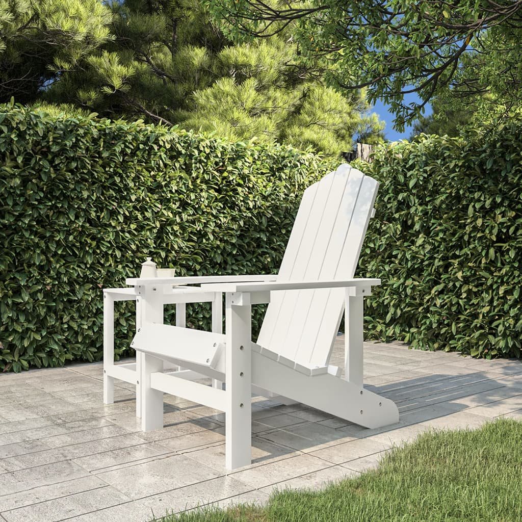 Lumarko Krzesło ogrodowe Adirondack, HDPE, białe