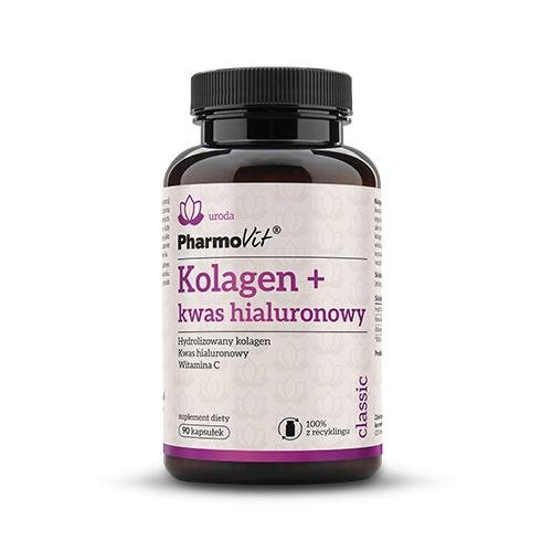 Pharmovit Kolagen + kwas hialuronowy 90 k