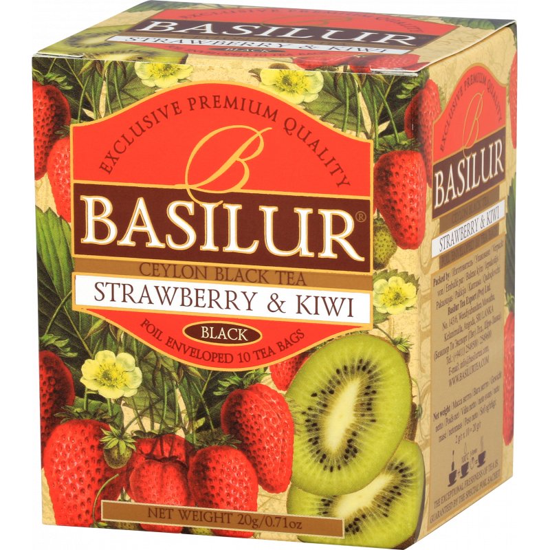 BASILUR BASILUR Herbata Magic Fruits Truskawka i kiwi w saszetkach 10x2g WIKR-993279