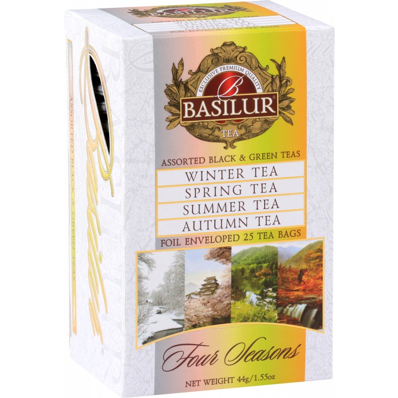 BASILUR BASILUR Herbata Four Season Assorted Black & Green Teas w saszetkach 20x1,5g WIKR-1000566