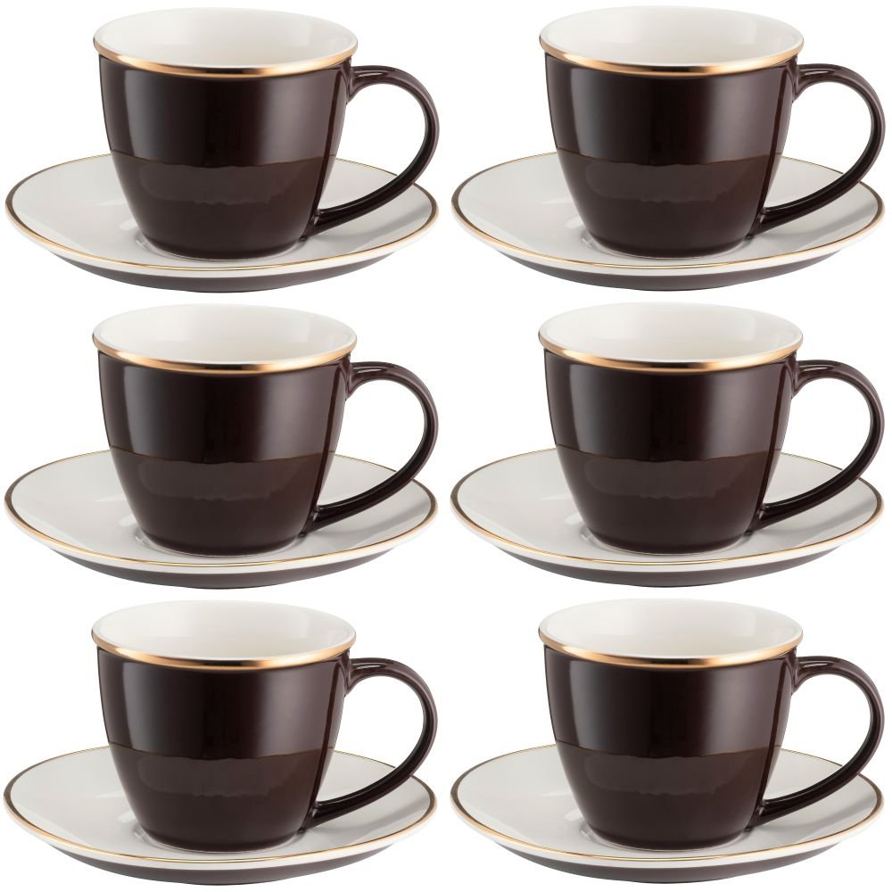 Komplet 6 filiżanek 220 ml CHOCO VILLA ITALIA