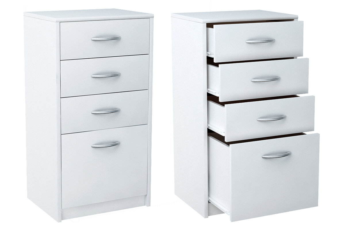Komoda szafka z szufladami K026 KOLOR biały K026BIAŁY