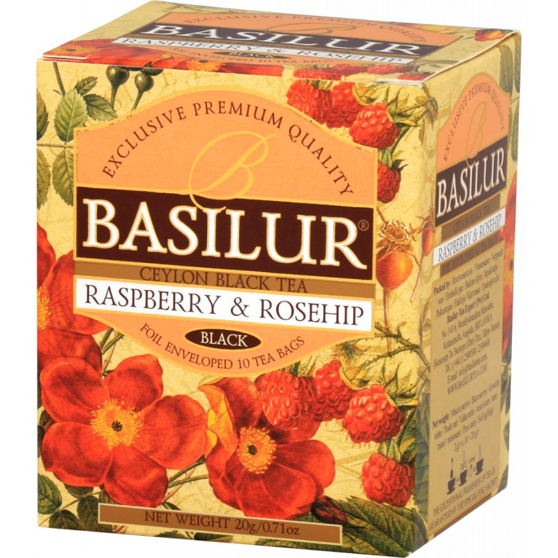 BASILUR BASILUR Herbata Magic Fruits Malina i dzika róża w saszetkach 10x2g WIKR-993281
