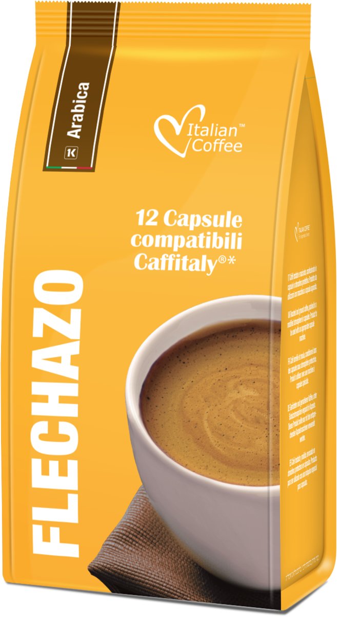 Italian Coffee Flechazo - 100% Arabica kapsułki do Tchibo Cafissimo - 12 kapsułek