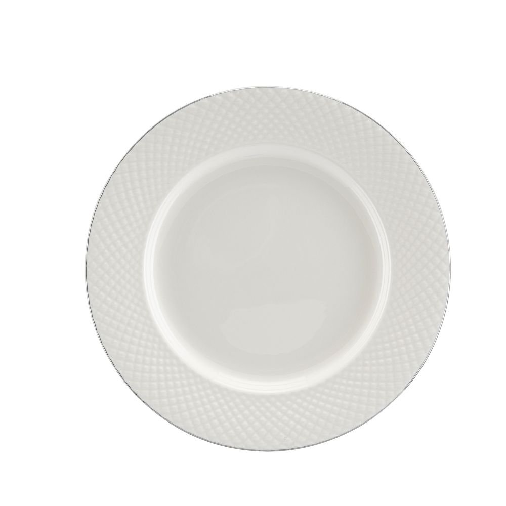 Talerzyk deserowy porcelanowy 20 cm BARI Platin VILLA ITALIA
