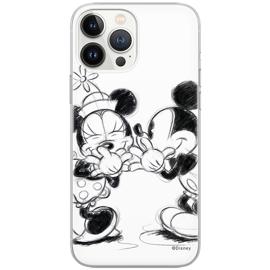 Etui Disney dedykowane do Iphone 12 Mini, wzór: Mickey i Minnie 010 Etui całkowicie zadrukowane, oryginalne i oficjalnie licencjonowane