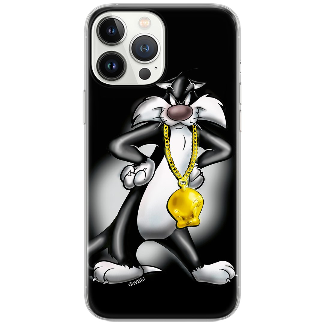 Etui Looney Tunes dedykowane do Samsung A02S, wzór: Sylwester 002 Etui całkowicie zadrukowane, oryginalne i oficjalnie licencjonowane