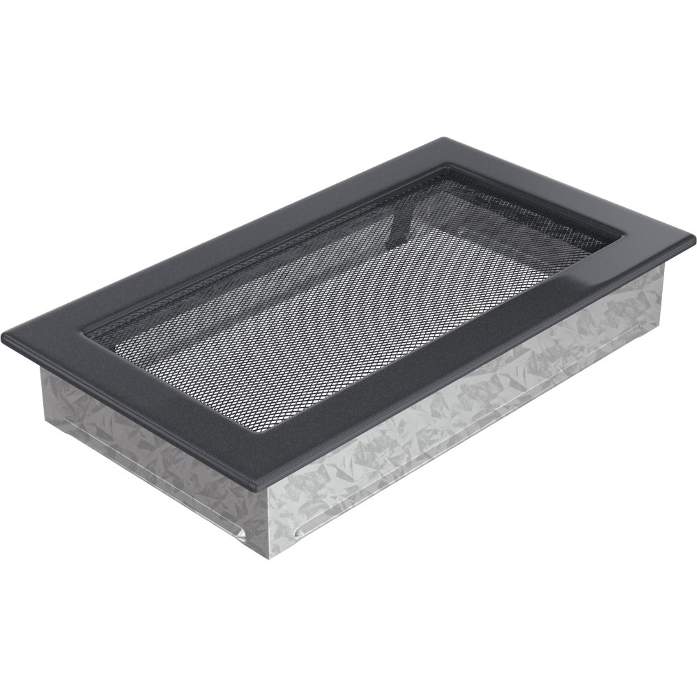 Kratki.pl KRATKA KOMINKOWA PROSTOKĄTNA GRAFITOWA 170X300 MM 30G