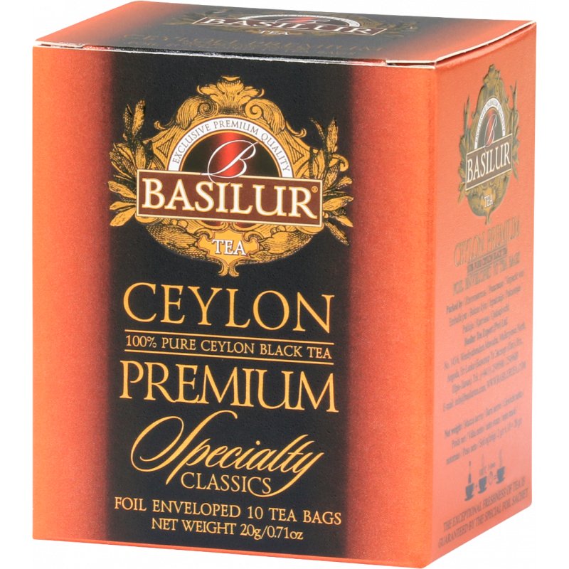 BASILUR BASILUR Herbata Specialty Classics Orange Pekoe w saszetkach 10x2g WIKR-995251