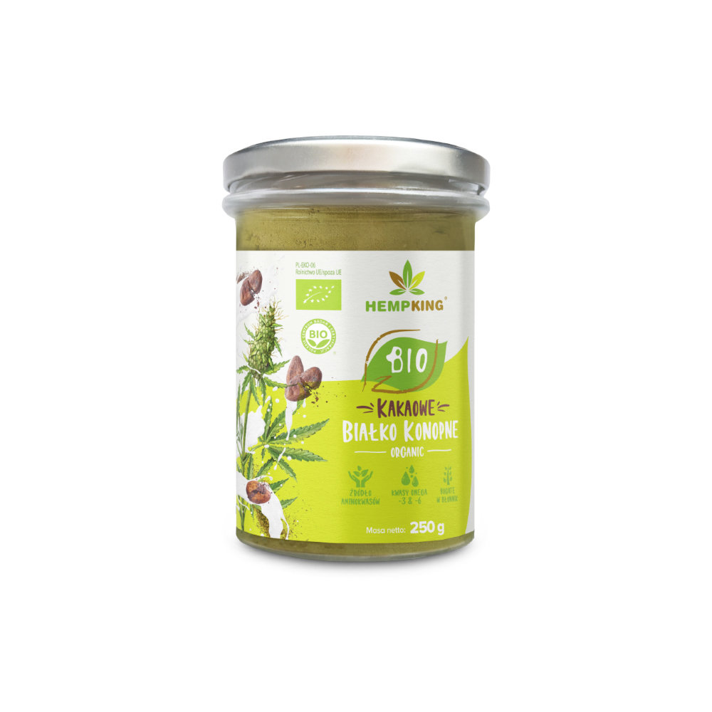 HempKing Bio białko konopne kakaowe  250g