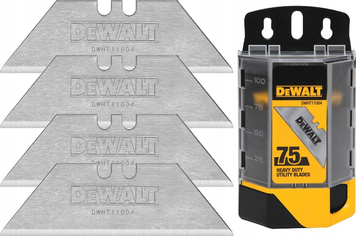 Stanley Ostrza do noża hartowane 75szt DEWALT (DWHT11004-7)