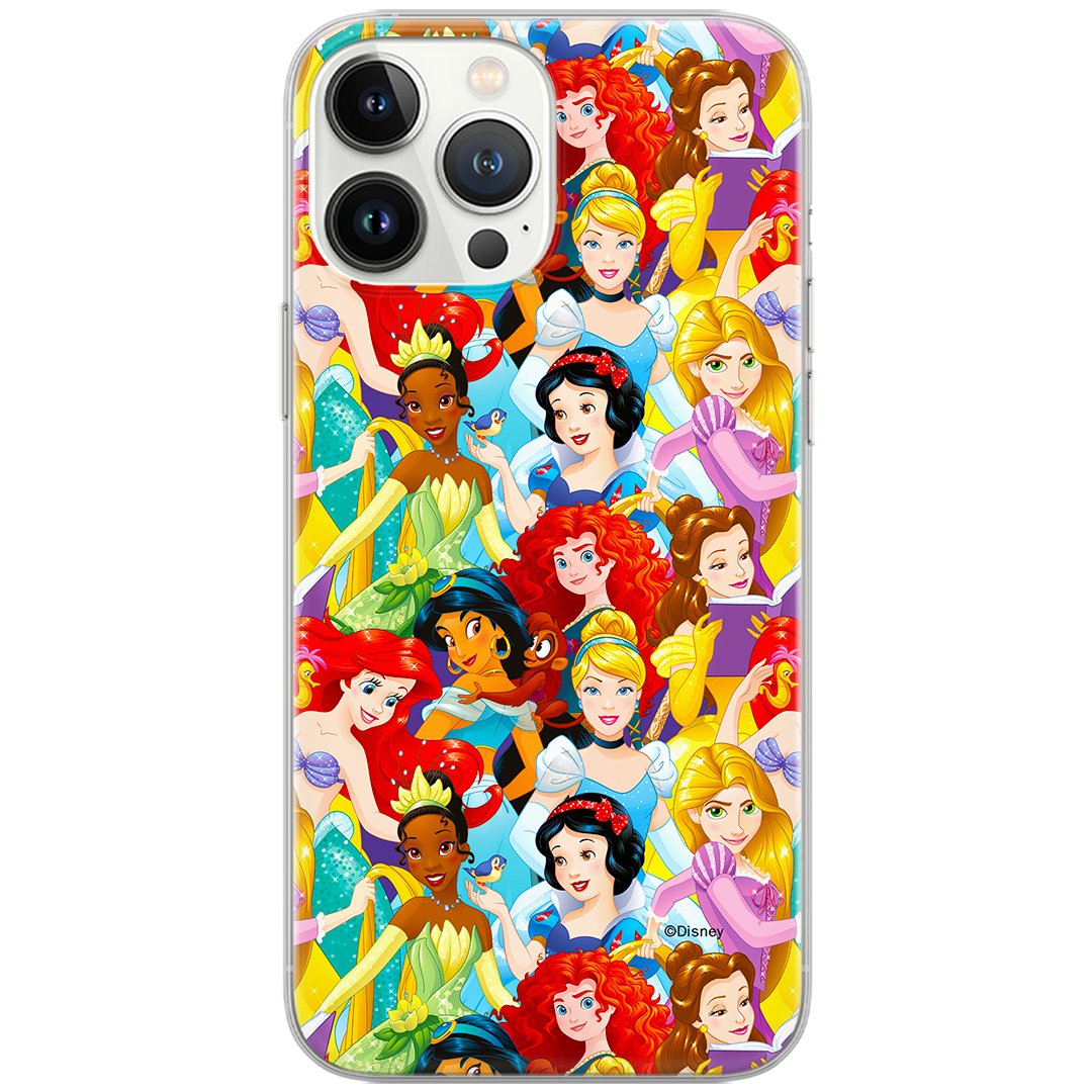 Etui Disney dedykowane do Huawei P30, wzór: Księżniczki 001 Etui całkowicie zadrukowane, oryginalne i oficjalnie licencjonowane