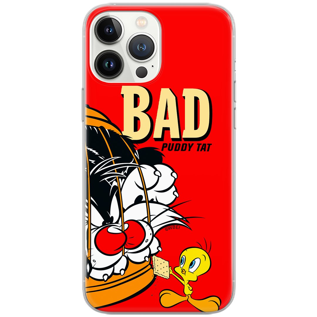 Etui Looney Tunes dedykowane do Huawei P30, wzór: Sylwester i Tweety 003 Etui całkowicie zadrukowane, oryginalne i oficjalnie licencjonowane