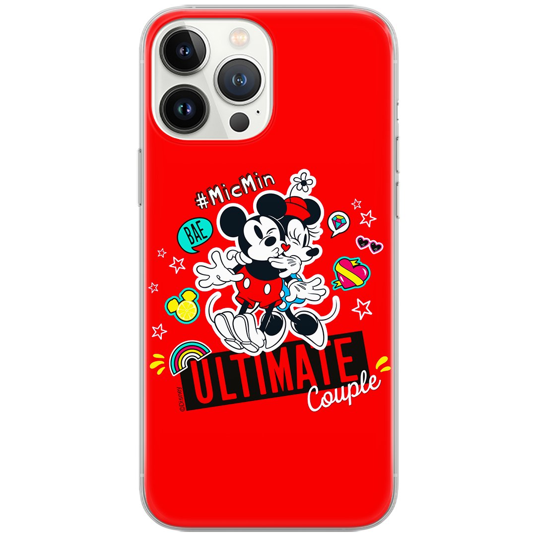 Etui Disney dedykowane do Huawei P30, wzór: Mickey i Minnie 012 Etui całkowicie zadrukowane, oryginalne i oficjalnie licencjonowane