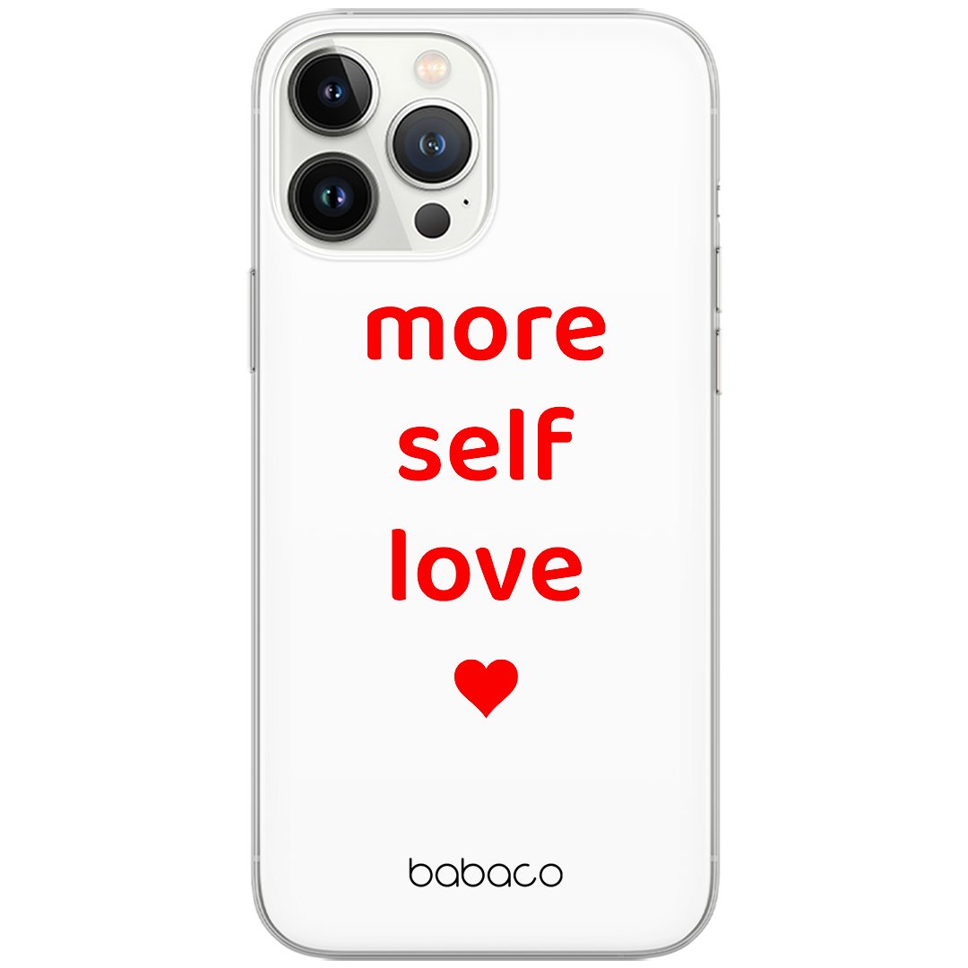 Etui Babaco dedykowane do Huawei P30, wzór: More self love 001 Etui całkowicie zadrukowane, oryginalne i oficjalnie licencjonowane