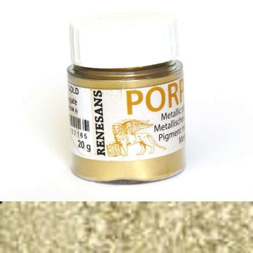 Porporina pigment metaliczny bogate złoto 20g Renesans