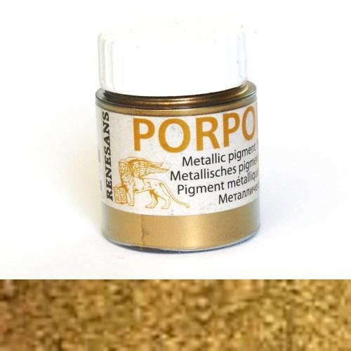 Porporina pigment metaliczny czyste złoto 20g Renesans