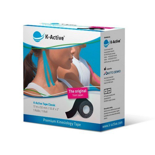 Tape K-active K-Active Kinesiology 17m CZARNY (JAPONIA - NITTO DENKO) 4260229440124