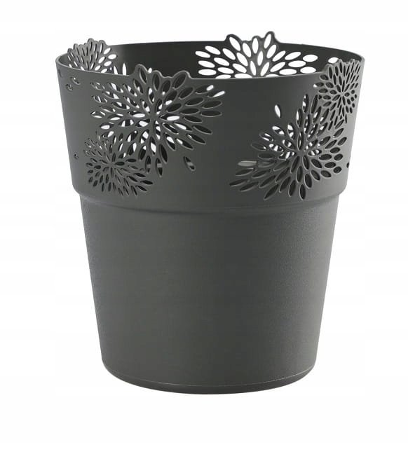 Osłonka ażurowa antracyt Aster 14,5 cm