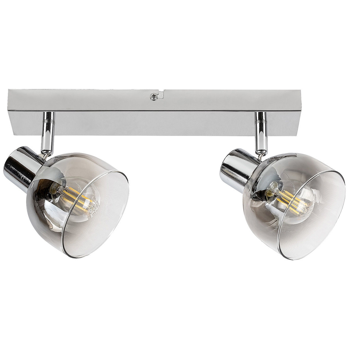 Rabalux Tarien 3249 plafon lampa sufitowa 2x40W E14 dymiony/chrom
