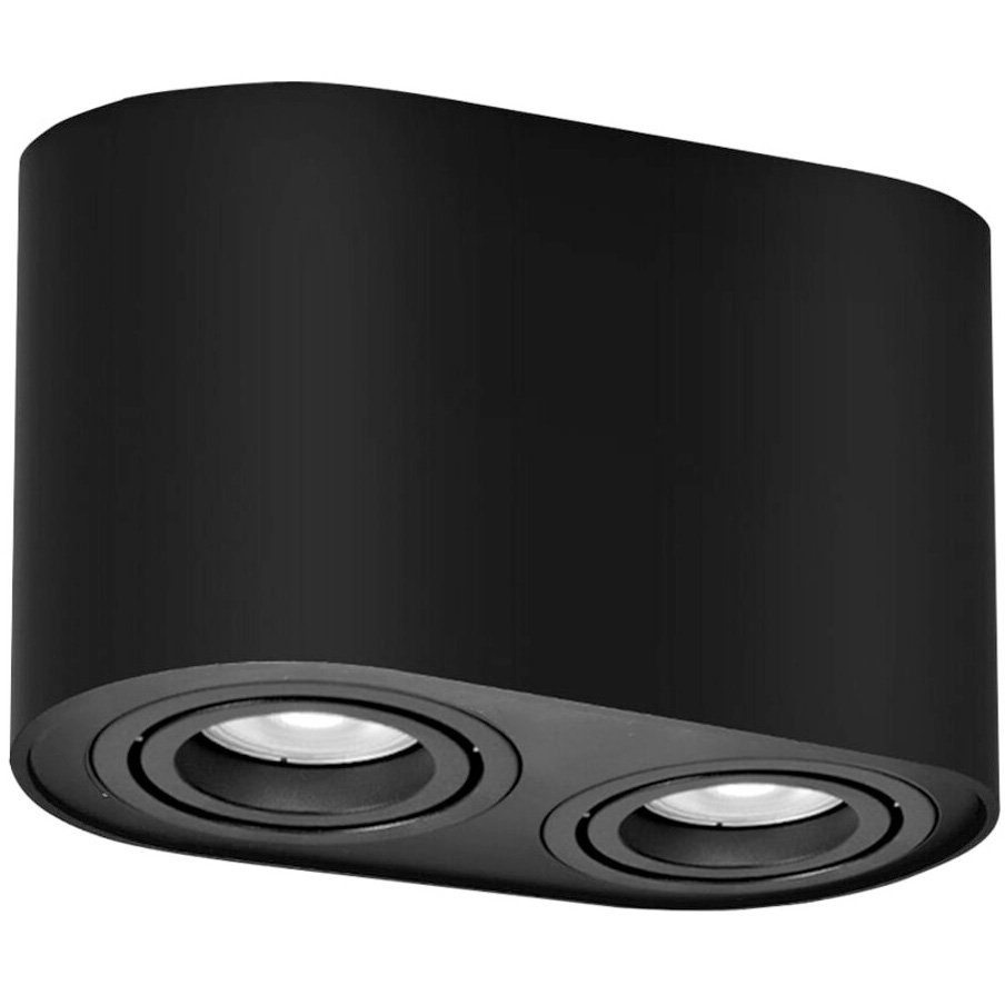 Rabalux 2051 - Oświetlenie punktowe KOBALD 2xGU10/42W/230V czarny