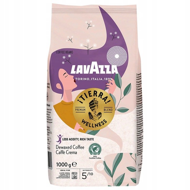 Kawa ziarnista LAVAZZA TIERRA WELLNESS 1kg