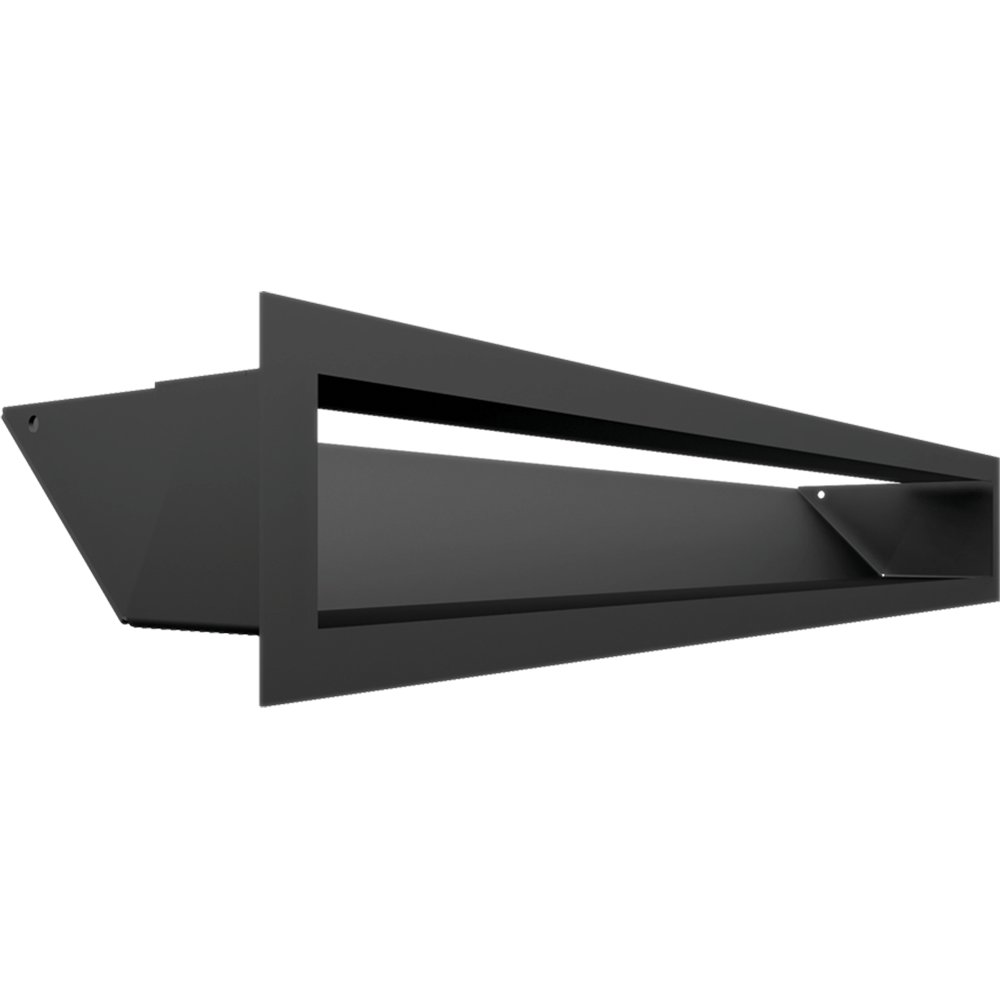 Kratka wentylacyjna kominkowa LUFT 9x60 czarna Slim