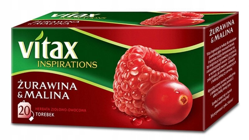 Vitax HERBATA INSPIRATIONS ŻURAWINA&MALINA 20 TOREBEK