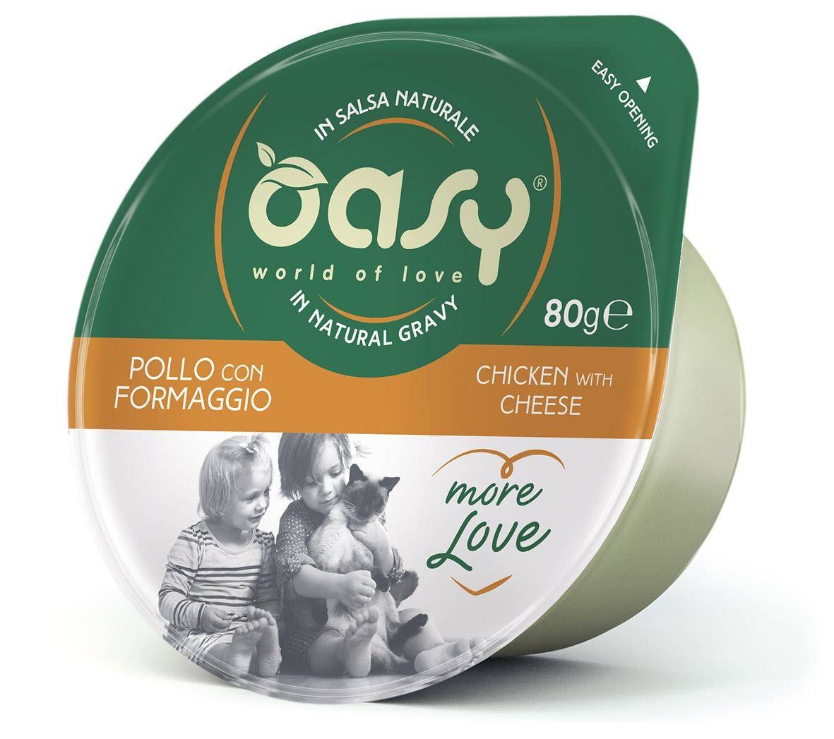 Oasy OASY MORE LOVE Kurczak z serem 70 g