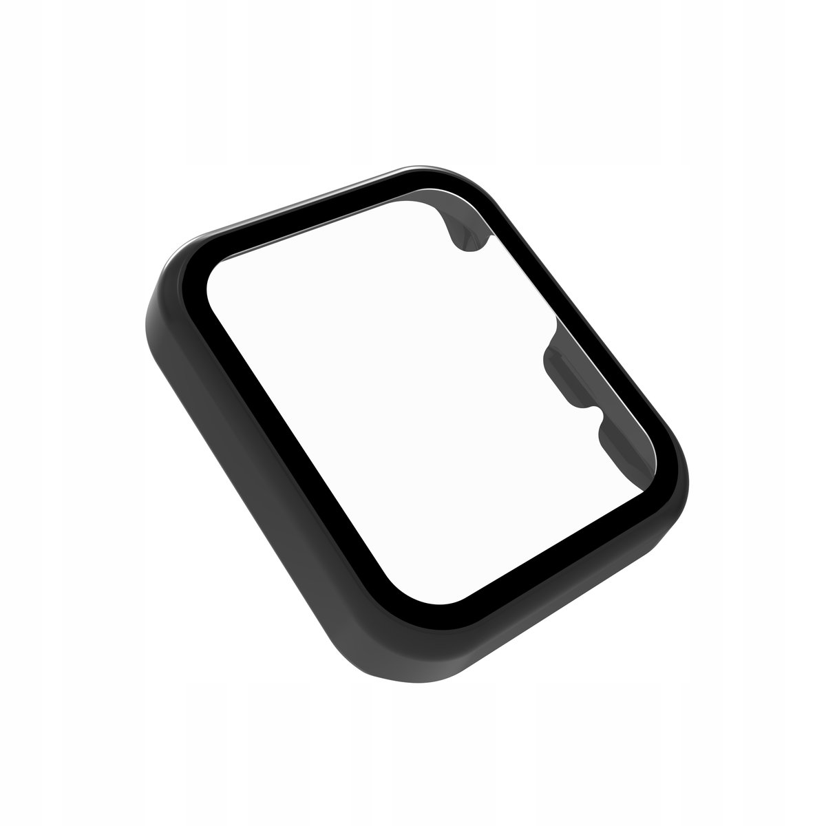 Etui Case Czarne Szkło 2W1 Do Xiaomi Mi Watch Lite