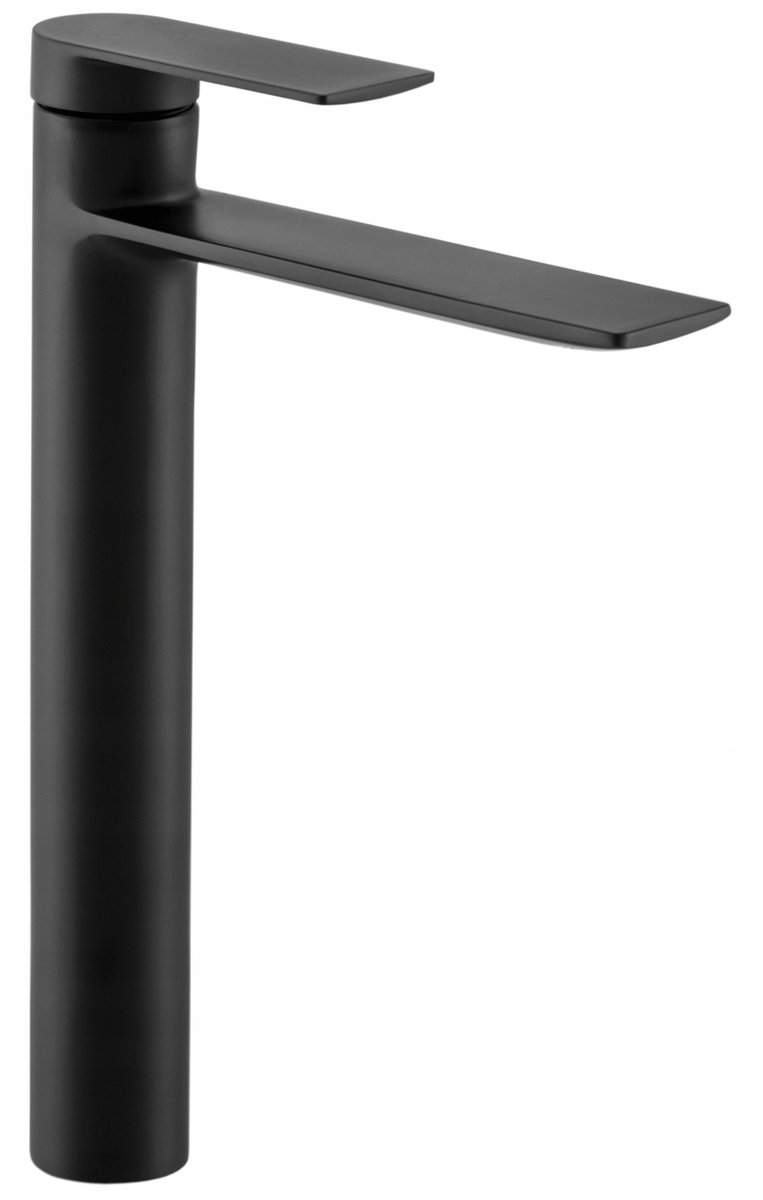 Faro Czarna Bateria Umywalkowa Wysoka Nablatowa